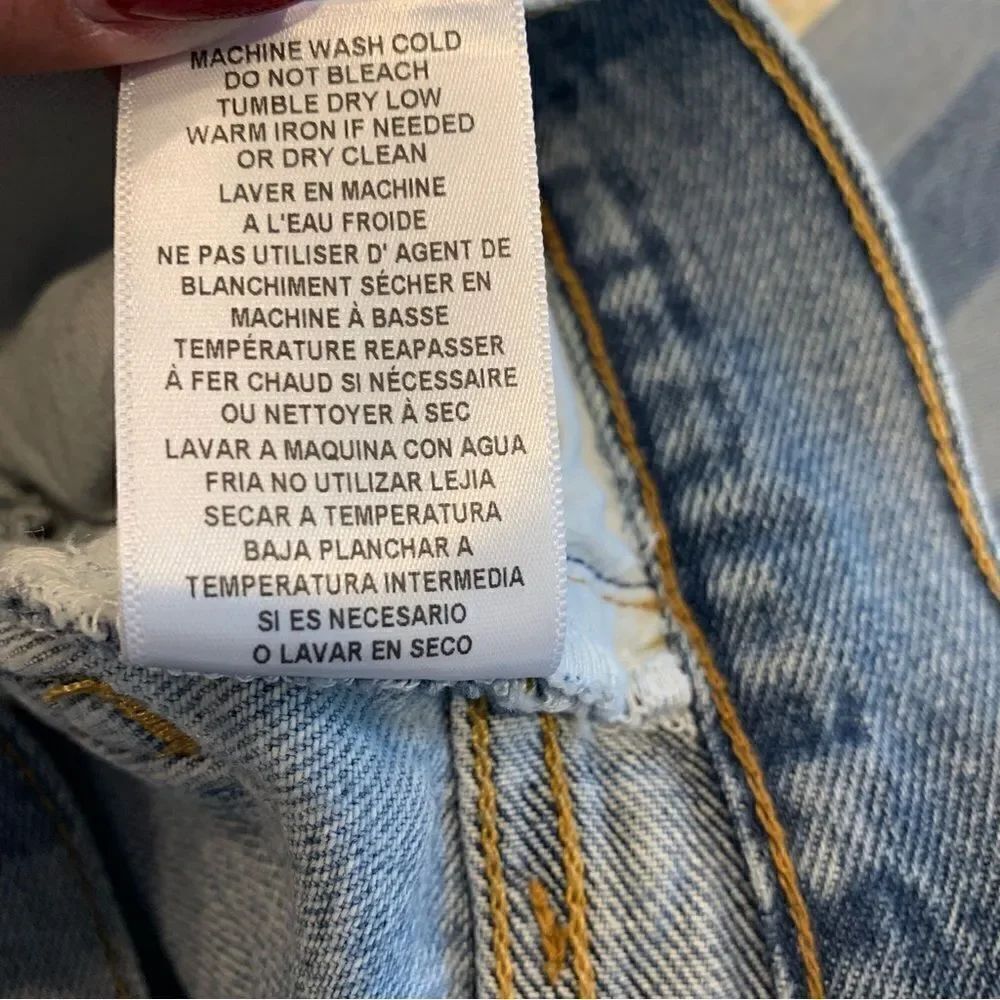 RE/DONE|Levi’s 70’s Straight Jeans with Indigo Stripes Size 25 - Picture 13 of 14